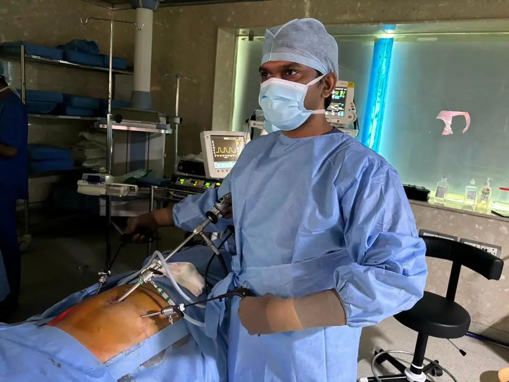 Minimal access gastrointestinal surgery in theatre in Secunderabad